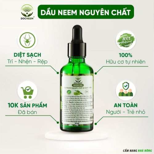 Sử dụng dầu neem để diệt rệp xanh